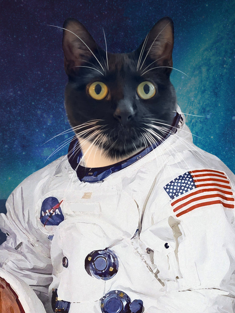 Ritratto Gatto Astronauta