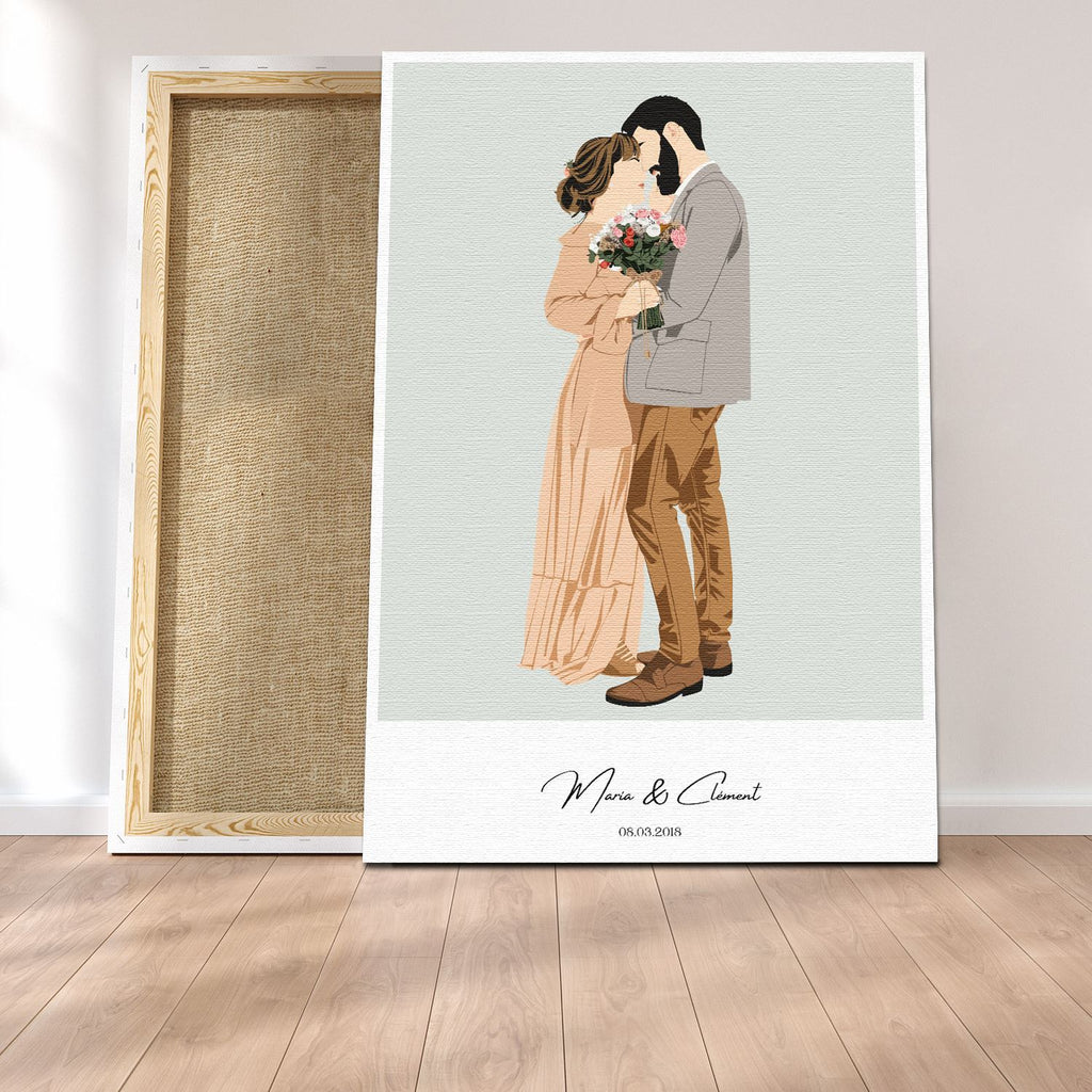 Ritratto quadro Minimalista duo