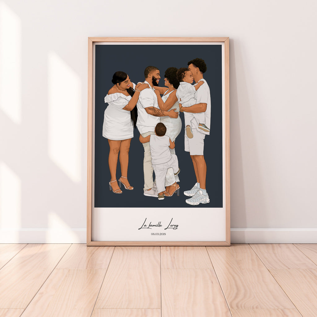 quadro Incorniciato familia